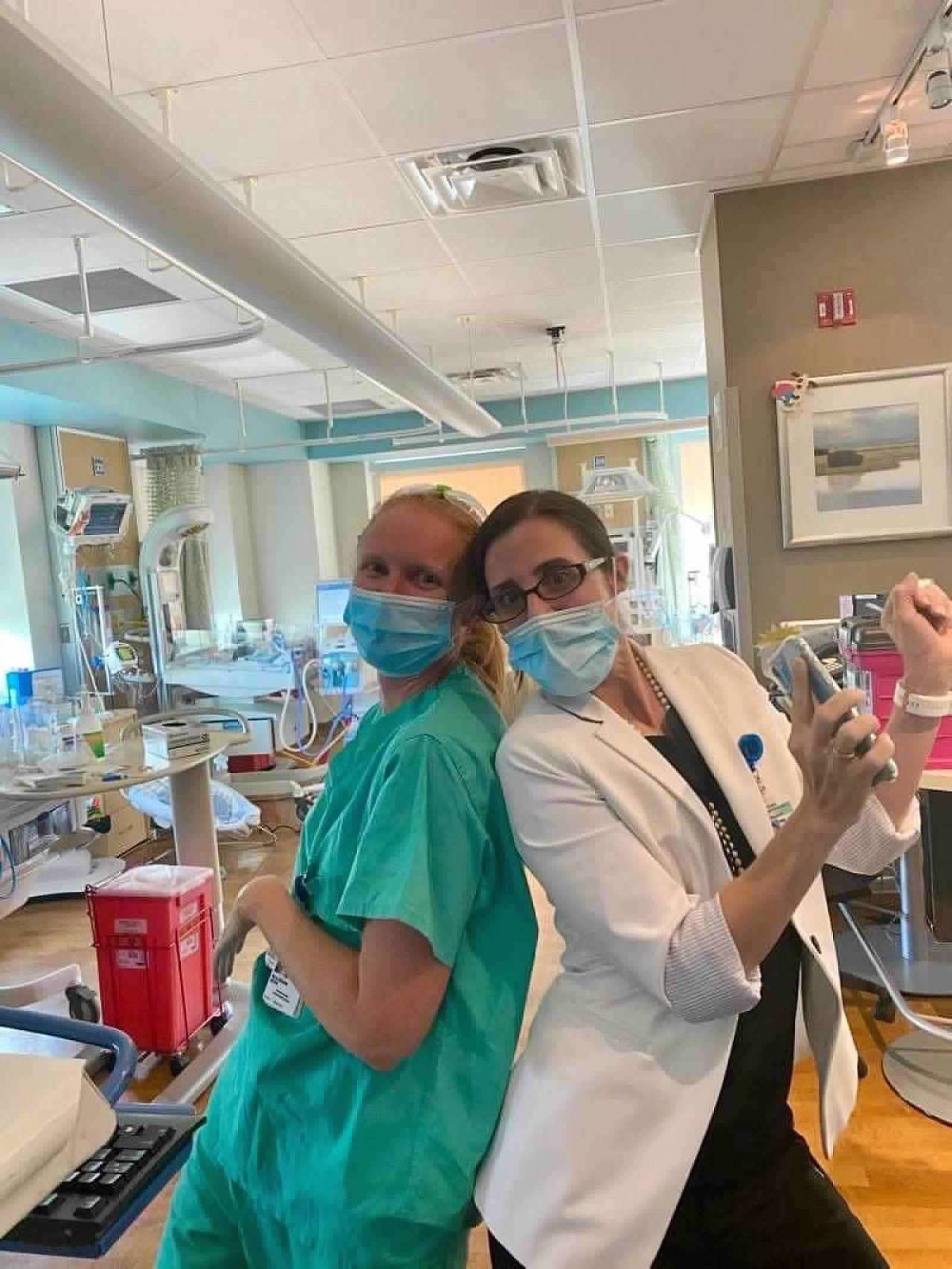 Dr. Allison Rose, while in training with Dr. Elizabeth Sewell